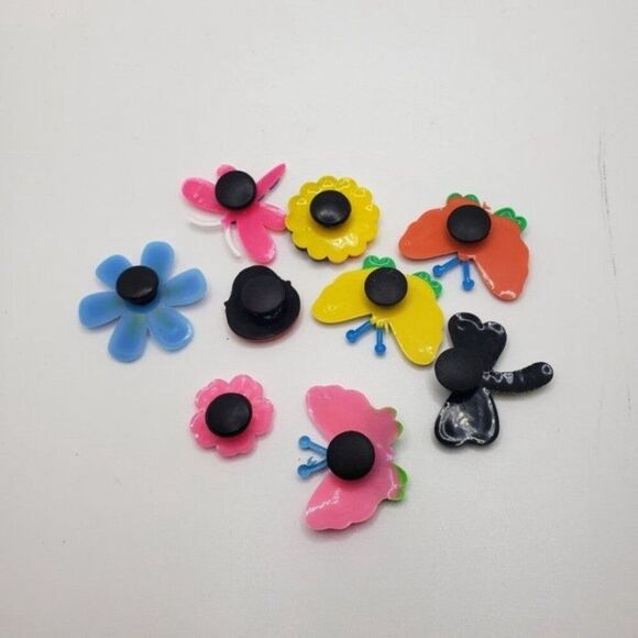 ladybug flower dragonfly  butterfly Jibbitz shoe pins charms - Picture 2 of 4